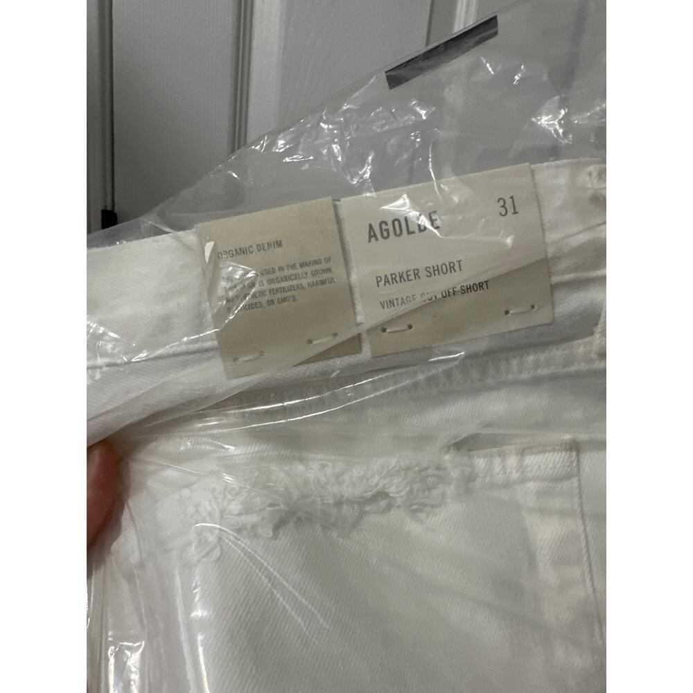 Agolde White Women Shorts - Picture 4 of 4